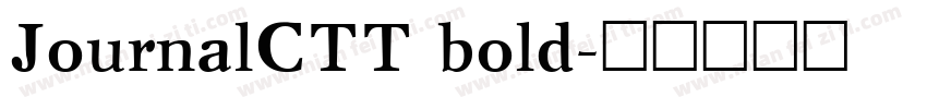 JournalCTT bold字体转换